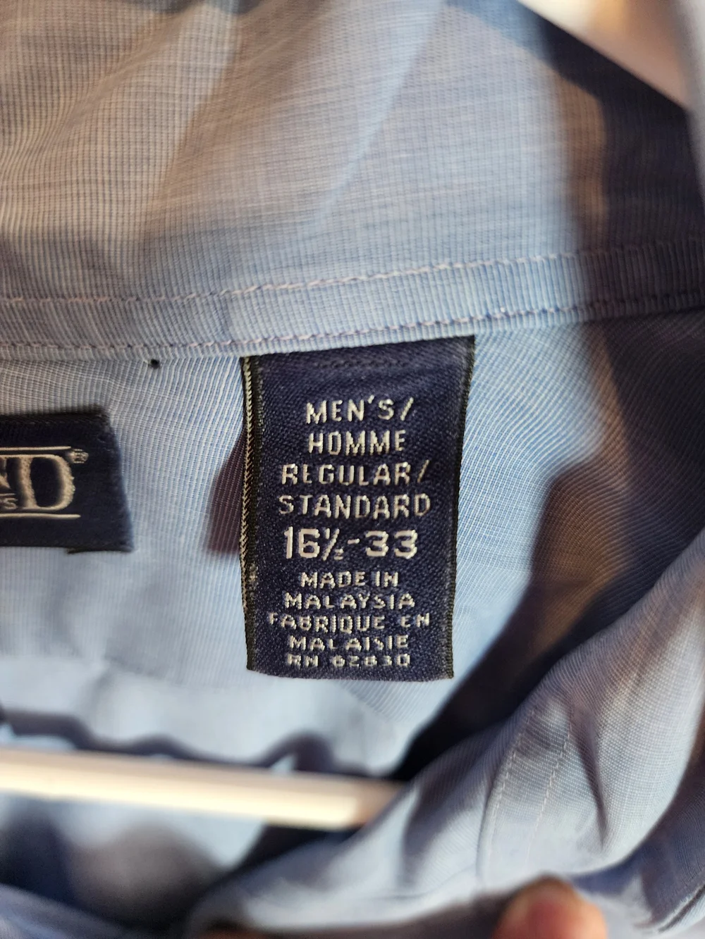 Lands' End Men's Button-Down Dress Shirt - Light Blue - Picture 4 of 6